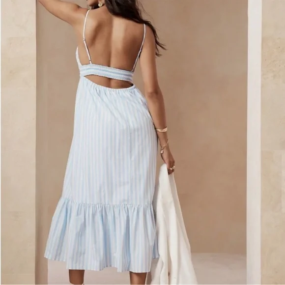 BANANA REPUBLIC Cotton poplin maxi dress - Picture 2 of 7